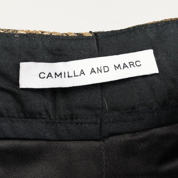 Camilla and Marc Sublime Gold Brocade Jacquard Pants - Picture 10 of 13